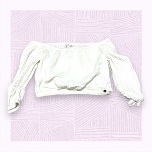 White Roxy summer top sz s